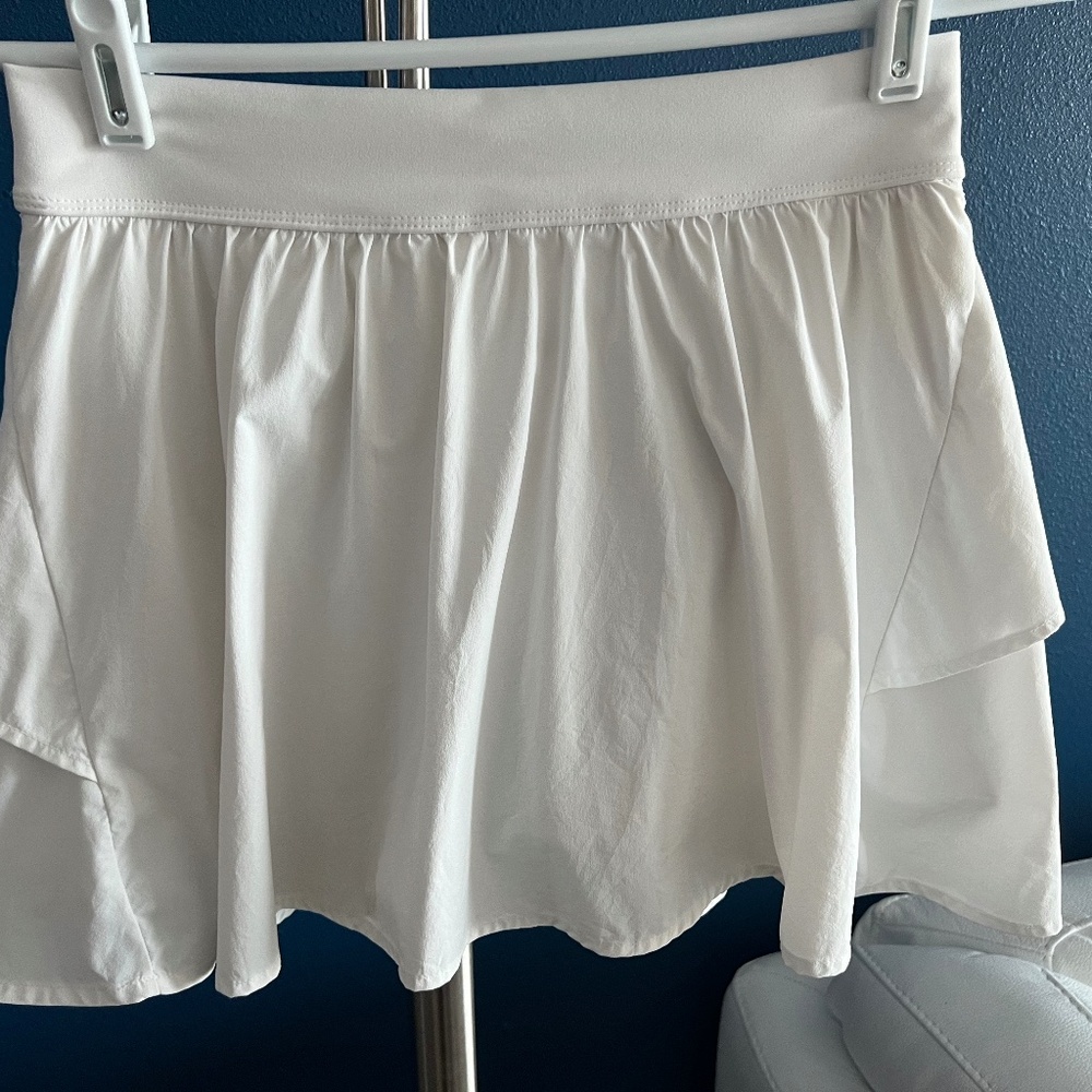 Bright white athletic skirt, size L. Does not photo well. Only worn once.